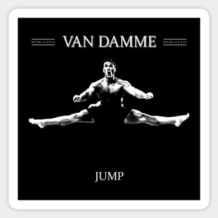 Van Damme 1984 Jump Sticker